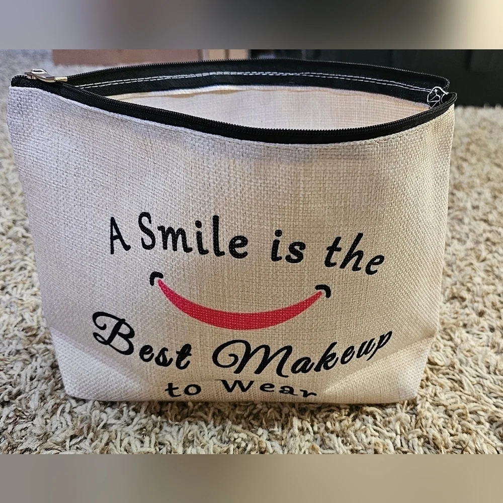 Handcrafted- Makeup Canvas‎ Zipper Pouch